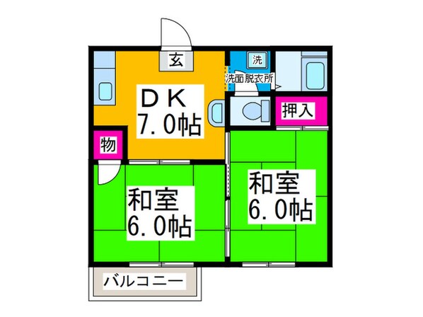 村田ハイツの物件間取画像